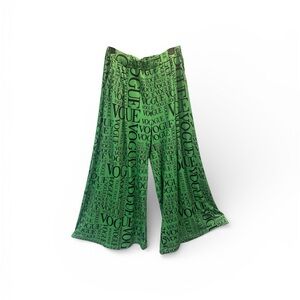 Stylish Green Wide Leg Pants